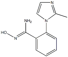 N'-hydroxy-2-(2-methyl-1H-imidazol-1-yl)benzene-1-carboximidamide Struktur