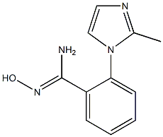 N'-hydroxy-2-(2-methyl-1H-imidazol-1-yl)benzene-1-carboximidamide Structure