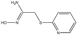 N'-hydroxy-2-(pyridin-2-ylsulfanyl)ethanimidamide 化学構造式