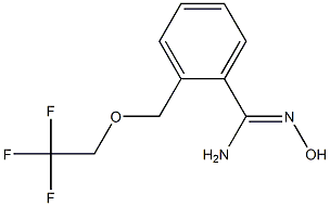 N'-hydroxy-2-[(2,2,2-trifluoroethoxy)methyl]benzenecarboximidamide,,结构式