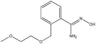N'-hydroxy-2-[(2-methoxyethoxy)methyl]benzenecarboximidamide,,结构式