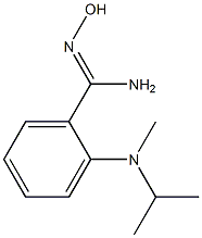 N'-hydroxy-2-[methyl(propan-2-yl)amino]benzene-1-carboximidamide 结构式