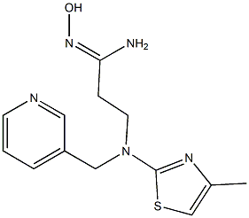 N'-hydroxy-3-[(4-methyl-1,3-thiazol-2-yl)(pyridin-3-ylmethyl)amino]propanimidamide