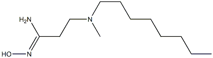 N'-hydroxy-3-[methyl(octyl)amino]propanimidamide Struktur