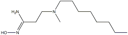 N'-hydroxy-3-[methyl(octyl)amino]propanimidamide,,结构式