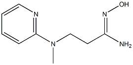 N'-hydroxy-3-[methyl(pyridin-2-yl)amino]propanimidamide|