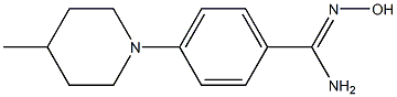 N'-hydroxy-4-(4-methylpiperidin-1-yl)benzene-1-carboximidamide Struktur