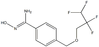 N'-hydroxy-4-[(2,2,3,3-tetrafluoropropoxy)methyl]benzene-1-carboximidamide,,结构式