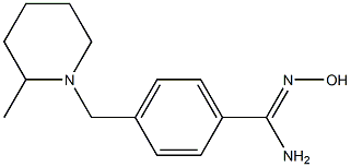 N'-hydroxy-4-[(2-methylpiperidin-1-yl)methyl]benzenecarboximidamide 化学構造式