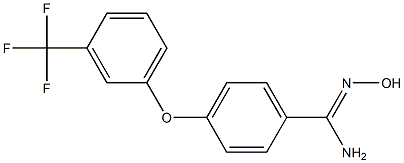 N'-hydroxy-4-[3-(trifluoromethyl)phenoxy]benzene-1-carboximidamide Structure