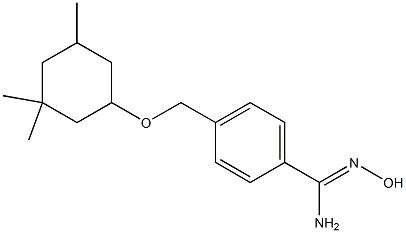 N'-hydroxy-4-{[(3,3,5-trimethylcyclohexyl)oxy]methyl}benzene-1-carboximidamide,,结构式
