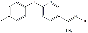 N'-hydroxy-6-(4-methylphenoxy)pyridine-3-carboximidamide 结构式