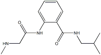 N-isobutyl-2-{[(methylamino)acetyl]amino}benzamide,,结构式