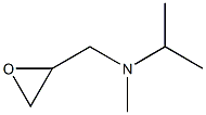 N-isopropyl-N-methyl-N-(oxiran-2-ylmethyl)amine Struktur