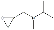 N-isopropyl-N-methyl-N-(oxiran-2-ylmethyl)amine,,结构式