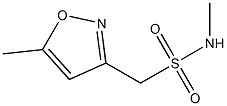 N-methyl(5-methyl-1,2-oxazol-3-yl)methanesulfonamide Structure