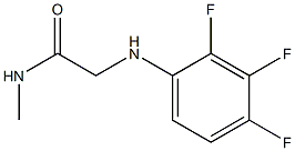 N-methyl-2-[(2,3,4-trifluorophenyl)amino]acetamide Struktur