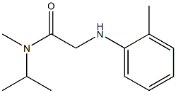 N-methyl-2-[(2-methylphenyl)amino]-N-(propan-2-yl)acetamide