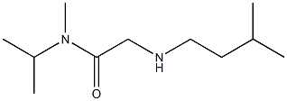 N-methyl-2-[(3-methylbutyl)amino]-N-(propan-2-yl)acetamide,,结构式