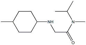 N-methyl-2-[(4-methylcyclohexyl)amino]-N-(propan-2-yl)acetamide Struktur