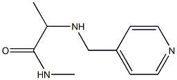 N-methyl-2-[(pyridin-4-ylmethyl)amino]propanamide 结构式