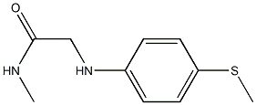 N-methyl-2-{[4-(methylsulfanyl)phenyl]amino}acetamide Structure