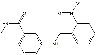 N-methyl-3-{[(2-nitrophenyl)methyl]amino}benzamide Structure