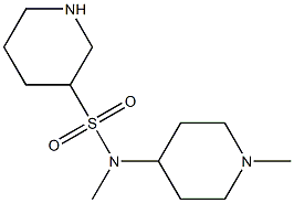 N-methyl-N-(1-methylpiperidin-4-yl)piperidine-3-sulfonamide,,结构式