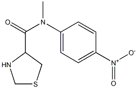  N-methyl-N-(4-nitrophenyl)-1,3-thiazolidine-4-carboxamide