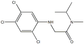 N-methyl-N-(propan-2-yl)-2-[(2,4,5-trichlorophenyl)amino]acetamide,,结构式