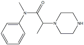 N-methyl-N-phenyl-2-(piperazin-1-yl)propanamide 结构式