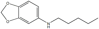 N-pentyl-2H-1,3-benzodioxol-5-amine 结构式