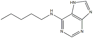 N-pentyl-7H-purin-6-amine Structure