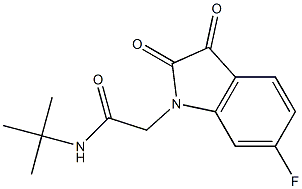  N-tert-butyl-2-(6-fluoro-2,3-dioxo-2,3-dihydro-1H-indol-1-yl)acetamide