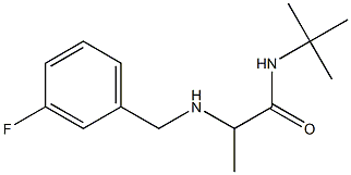 N-tert-butyl-2-{[(3-fluorophenyl)methyl]amino}propanamide|