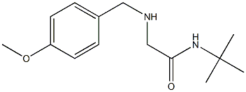 N-tert-butyl-2-{[(4-methoxyphenyl)methyl]amino}acetamide Structure