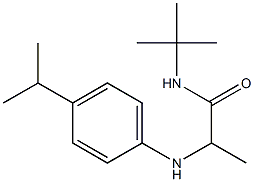 N-tert-butyl-2-{[4-(propan-2-yl)phenyl]amino}propanamide Structure