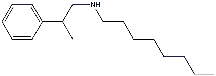 octyl(2-phenylpropyl)amine,,结构式