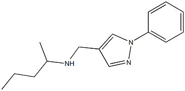 pentan-2-yl[(1-phenyl-1H-pyrazol-4-yl)methyl]amine Structure