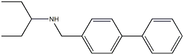 pentan-3-yl[(4-phenylphenyl)methyl]amine Structure
