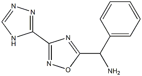 phenyl[3-(4H-1,2,4-triazol-3-yl)-1,2,4-oxadiazol-5-yl]methanamine 化学構造式