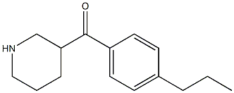 piperidin-3-yl(4-propylphenyl)methanone 化学構造式