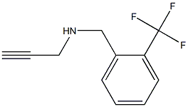 prop-2-yn-1-yl({[2-(trifluoromethyl)phenyl]methyl})amine 结构式