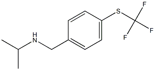 propan-2-yl({4-[(trifluoromethyl)sulfanyl]phenyl}methyl)amine