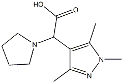 pyrrolidin-1-yl(1,3,5-trimethyl-1H-pyrazol-4-yl)acetic acid Structure