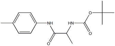 tert-butyl 1-methyl-2-[(4-methylphenyl)amino]-2-oxoethylcarbamate,,结构式