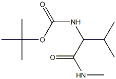 tert-butyl 2-methyl-1-[(methylamino)carbonyl]propylcarbamate Struktur