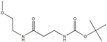 tert-butyl 3-[(2-methoxyethyl)amino]-3-oxopropylcarbamate,,结构式