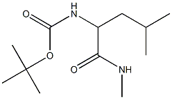 tert-butyl 3-methyl-1-[(methylamino)carbonyl]butylcarbamate,,结构式