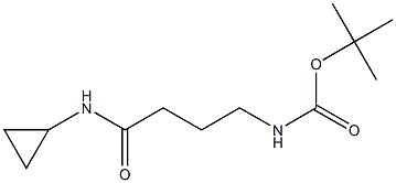 tert-butyl 4-(cyclopropylamino)-4-oxobutylcarbamate Struktur